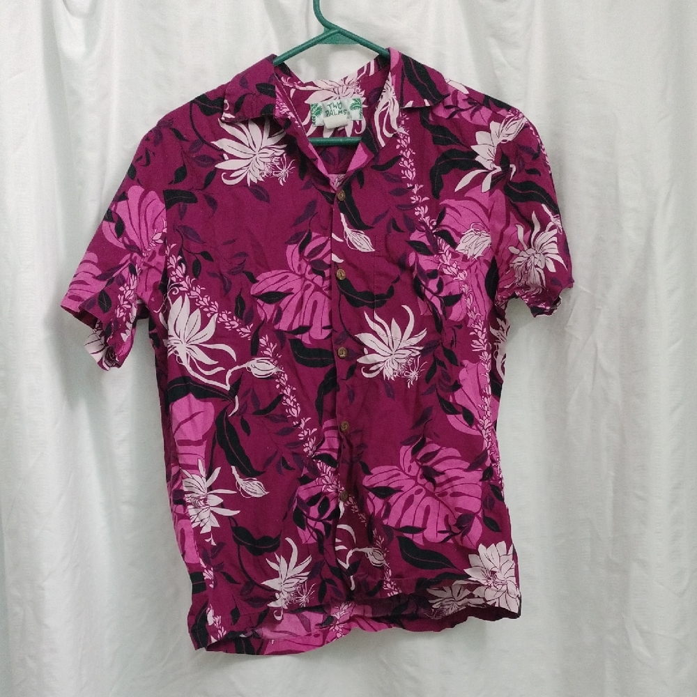 Vintage Two Palms Men's Makapuu Aloha Shirt Size Small